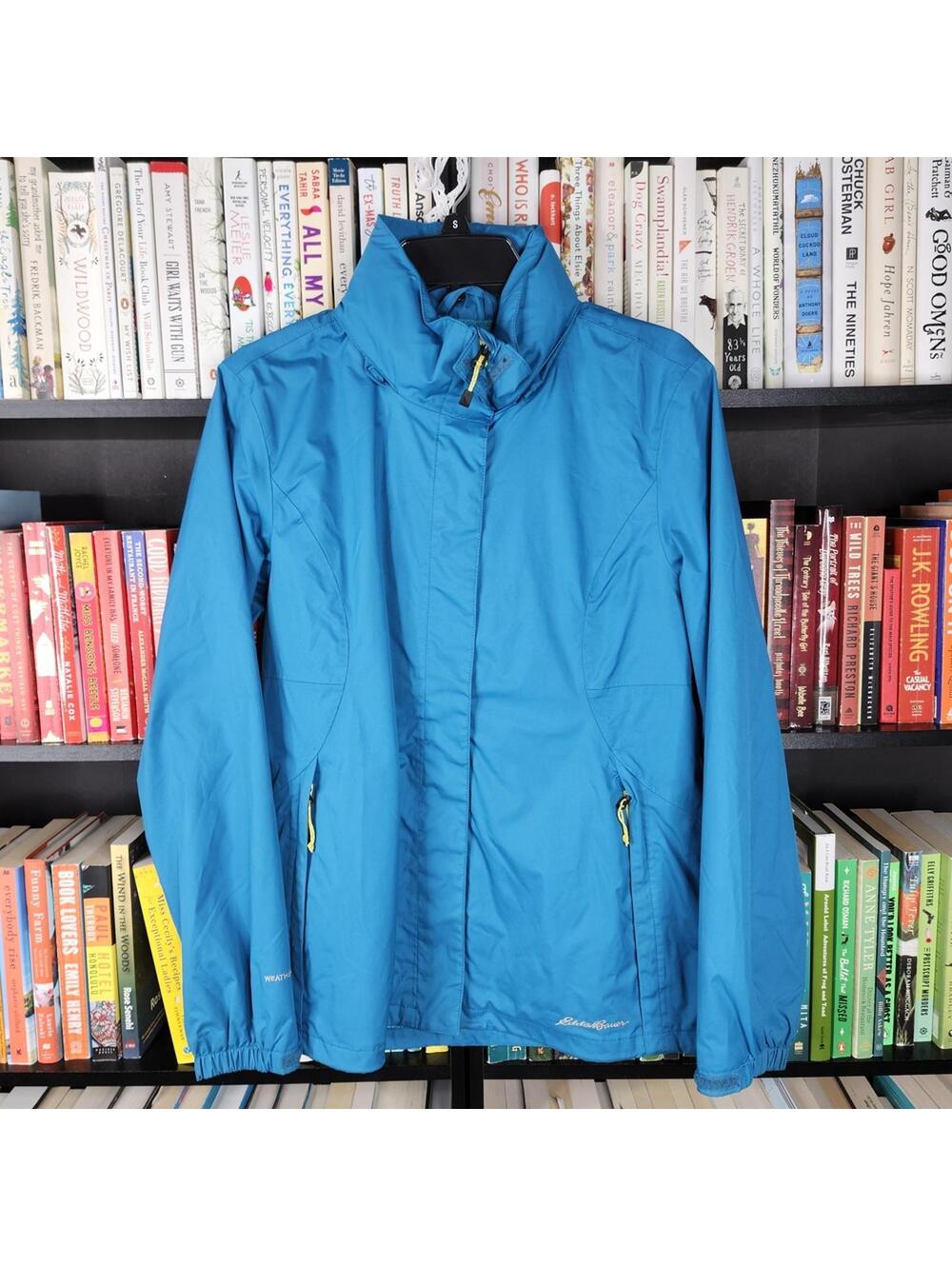 Eddie Bauer Womens Blue All Weather Jacket Lightweight Medium